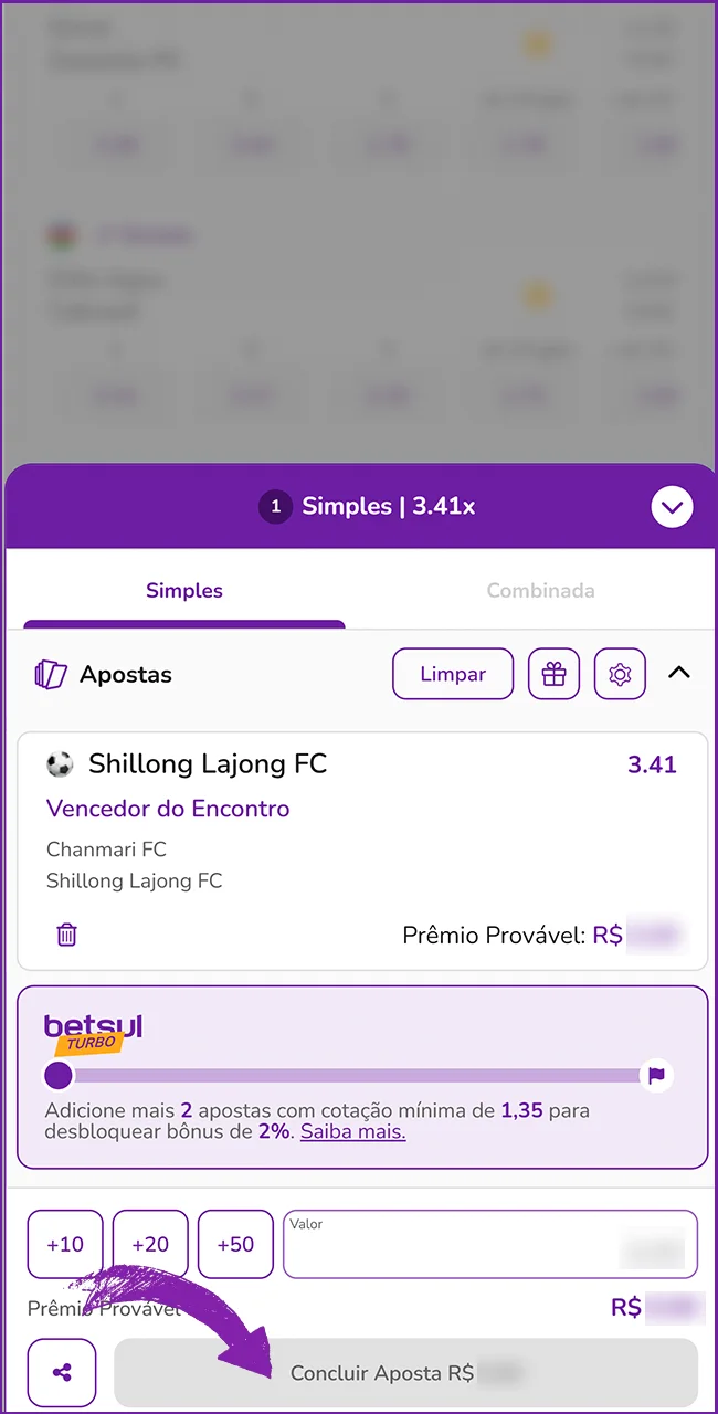 Finalize sua aposta na Betsul.