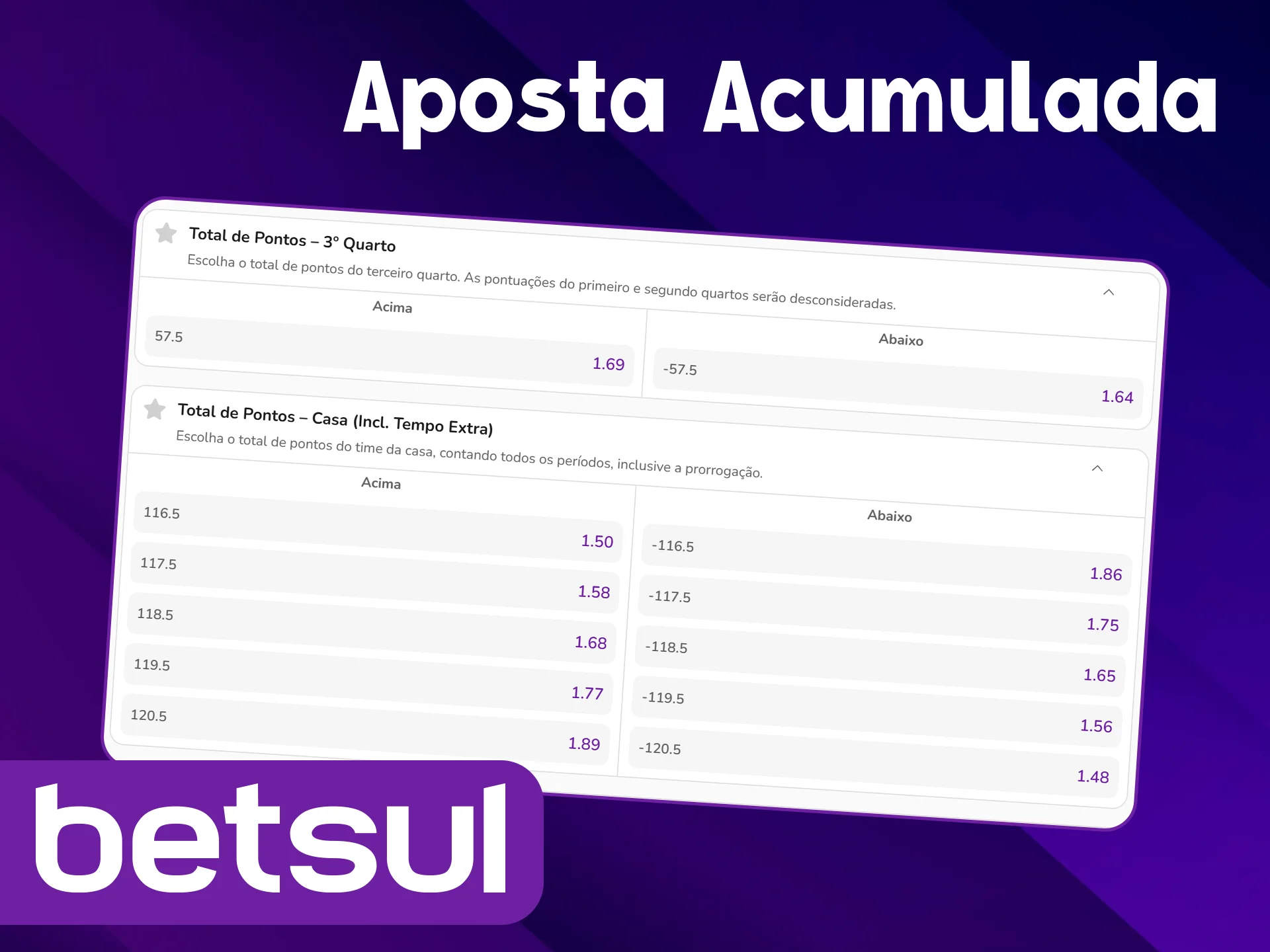 Lucre com aposta acumulada na Betsul.