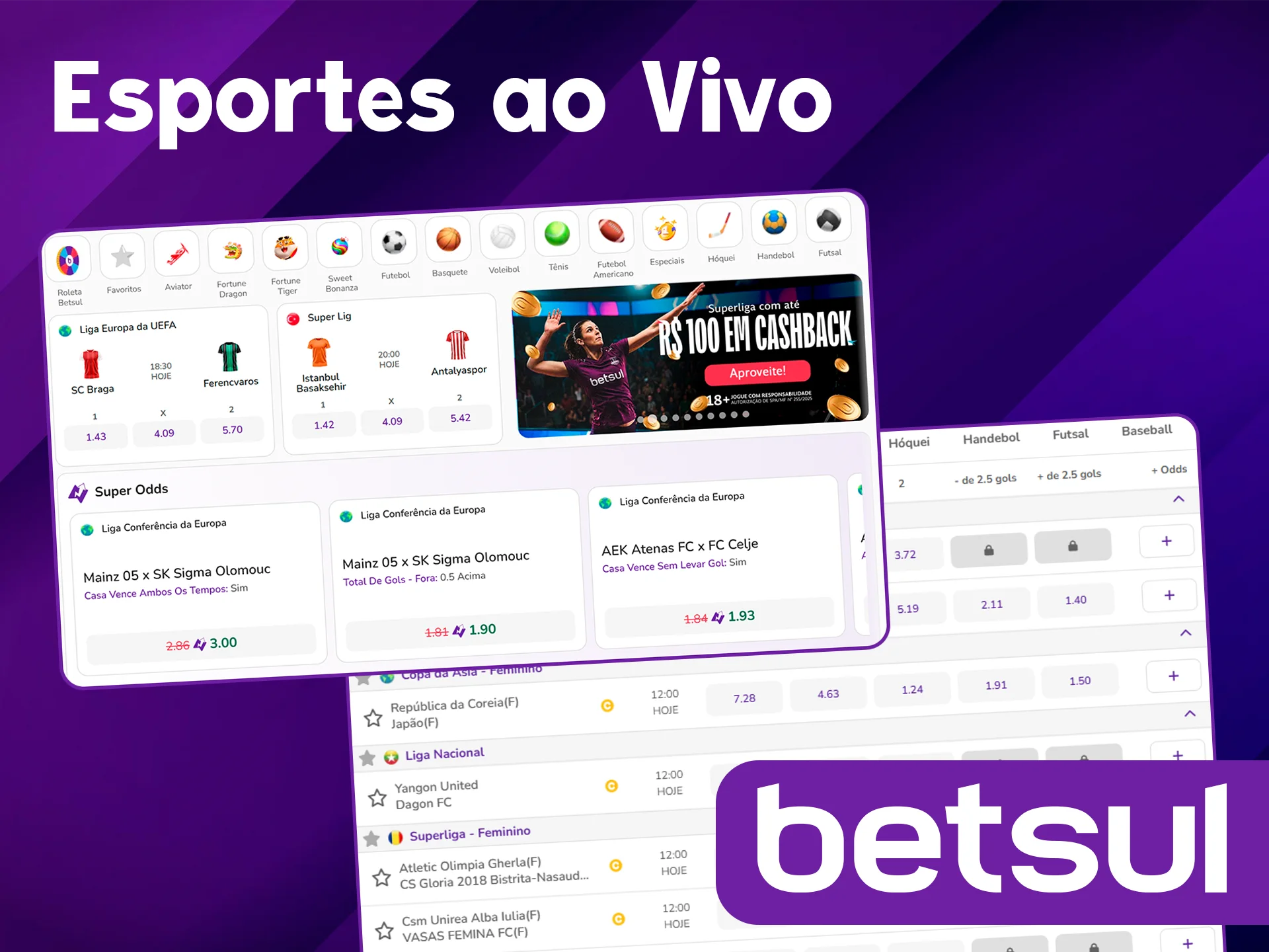 Acesse estatísticas ao vivo na Betsul.